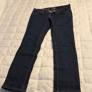 LOFT Women's Classic Navy Straight Leg Jeans